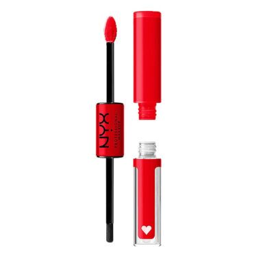 nyx shine loud liquid lipstick in rebel red