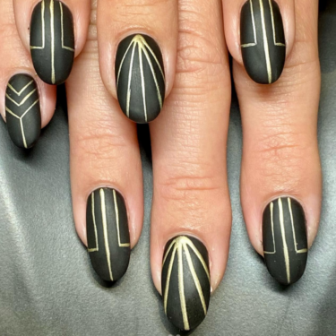 art deco nails