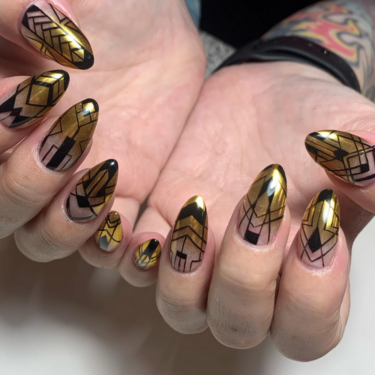 art deco nails