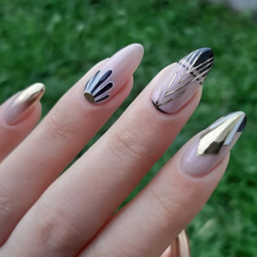 art deco nails