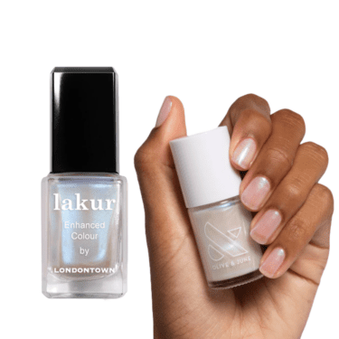 vernis à ongles shimmer transparent